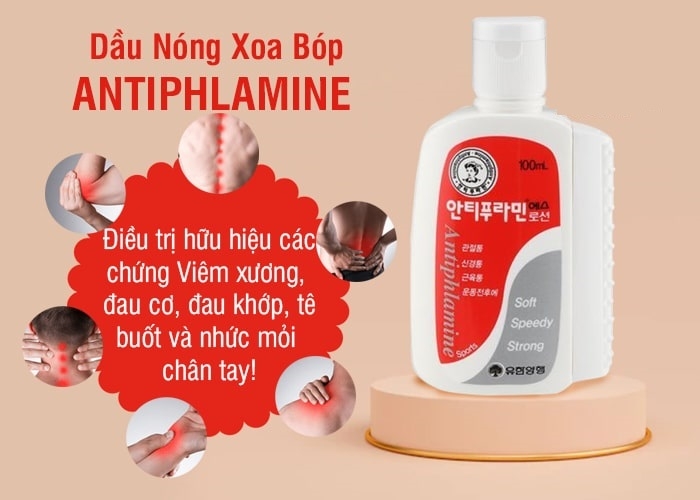 Dầu lạnh xoa bóp nước hàn antiphlamine  ml