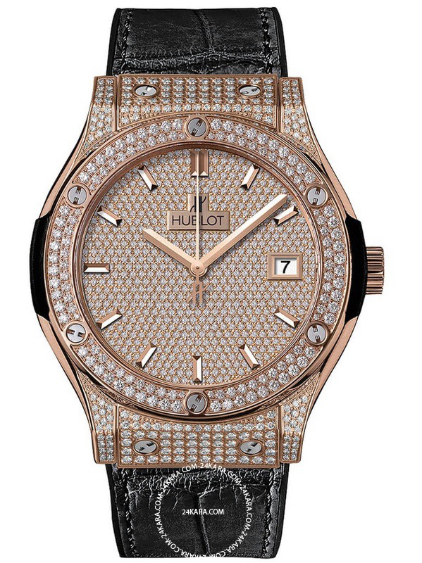 Đồng hồ nước hublot big bang king gold full pavé milimet oxlr