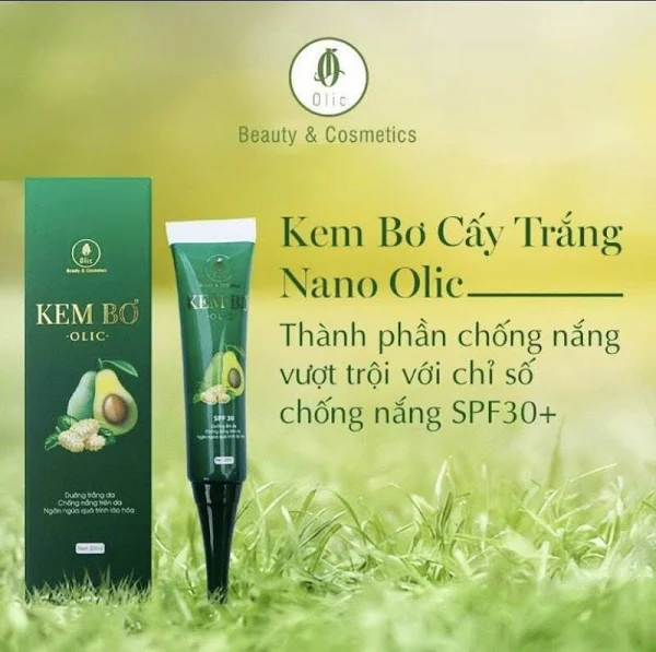 Kem bơ cấy trắng nano olic