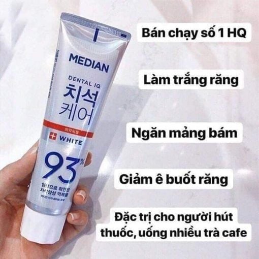 Chính thương hiệu  kem đánh răng median hàn quốc