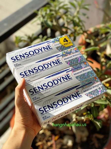 Kem đánh răng sensodyne advanced whitening g