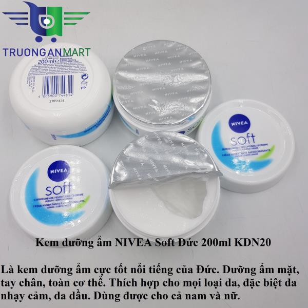 Kem dưỡng ẩm nivea soft Đức ml kdn