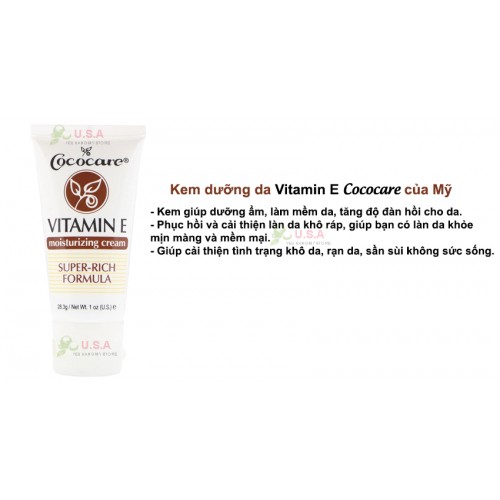 Kem dưỡng da vitamin e cococare của mỹ