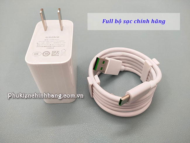 Bộ cáp sạc nhanh smarphone oppo reno w chủ yếu hãng zin hàng chuẩn giá rẻ