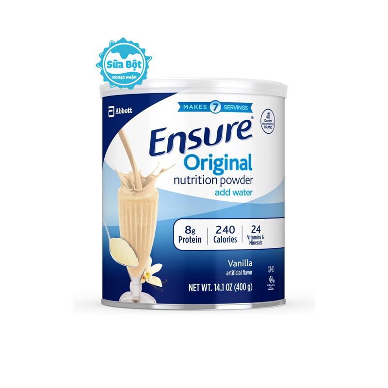 Sữa ensure original nutrition powder hương thơm vani của mỹ g